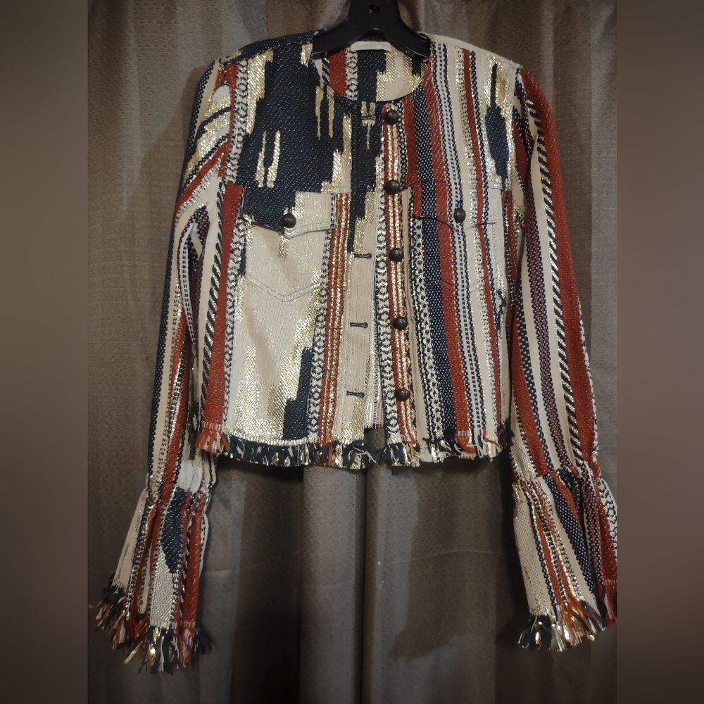 Ramy Brook Tweed Aztec Blazer